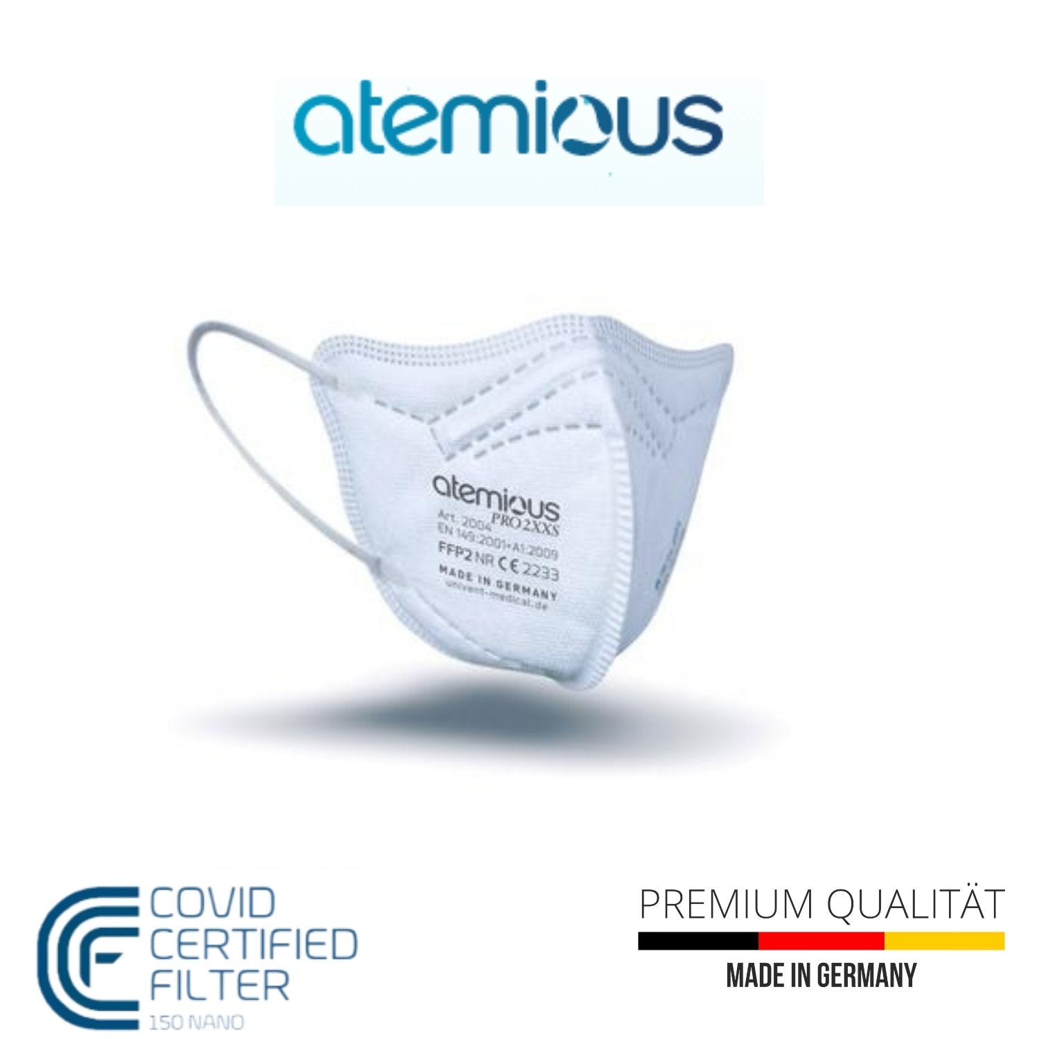atemious Pro 2 XXS FFP2 Univent Medical - metcomgmbh